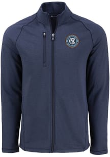 Cutter and Buck New York City FC Mens Navy Blue Pehastin Light Weight Jacket