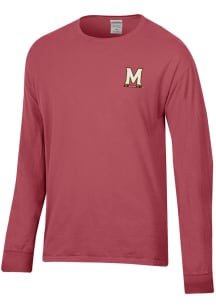 Maryland Terrapins Red ComfortWash Long Sleeve T Shirt