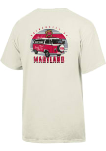 Gear For Sports Maryland Terrapins Oatmeal ComfortWash Design Short Sleeve T Shirt