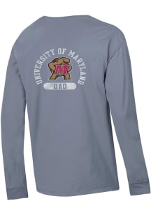 Gear For Sports Maryland Terrapins Grey ComfortWash Dad Long Sleeve T Shirt