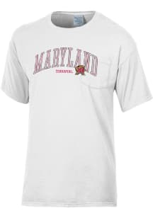 Maryland Terrapins White ComfortWash Short Sleeve T Shirt