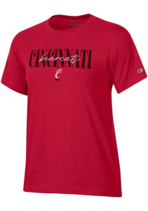 Champion Cincinnati Bearcats Womens Red Stadium Short Sleeve T-Shirt