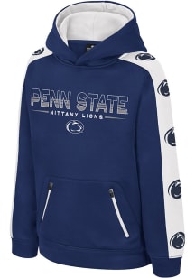 Colosseum Penn State Nittany Lions Youth Navy Blue Bandit Long Sleeve Hoodie