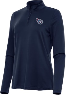 Antigua Tennessee Titans Womens Navy Blue Reprocess Recycled Qtr Zip