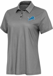 Antigua Detroit Lions Womens White Rings Short Sleeve Polo Shirt