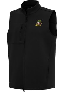Antigua Oregon Ducks Mens Black Demand Sleeveless Jacket