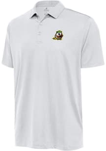 Antigua Oregon Ducks Mens White Ellipse Short Sleeve Polo
