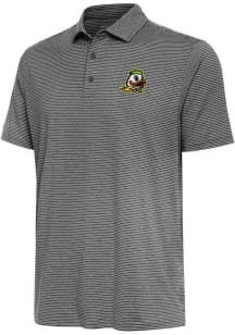 Antigua Oregon Ducks Mens Black Scheme Short Sleeve Polo