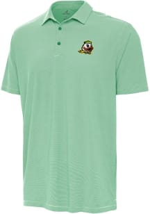 Antigua Oregon Ducks Mens Green Twine Short Sleeve Polo