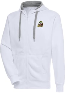 Antigua Oregon Ducks Mens White Victory Long Sleeve Full Zip Jacket