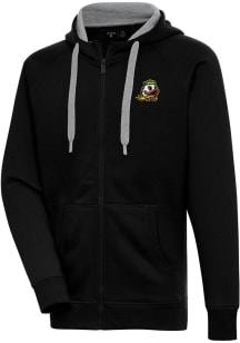 Antigua Oregon Ducks Mens Black Victory Long Sleeve Full Zip Jacket