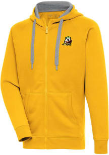Antigua Oregon Ducks Mens Gold Victory Long Sleeve Full Zip Jacket