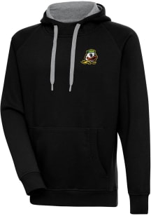 Antigua Oregon Ducks Mens Black Victory Long Sleeve Hoodie