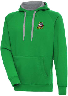 Antigua Oregon Ducks Mens Green Victory Long Sleeve Hoodie