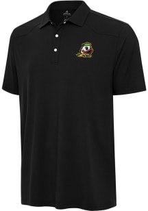 Antigua Oregon Ducks Mens Black Western Short Sleeve Polo