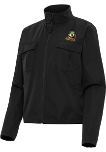 Antigua Oregon Ducks Womens Black Even Par Light Weight Jacket