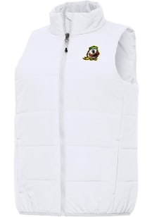 Antigua Oregon Ducks Womens White Experience Vest