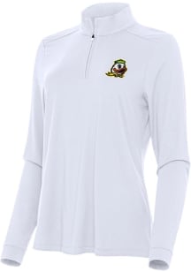 Antigua Oregon Ducks Womens White Intent Qtr Zip