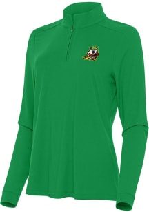 Antigua Oregon Ducks Womens Green Intent Qtr Zip