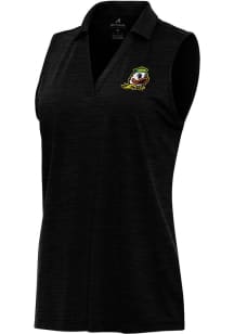 Antigua Oregon Ducks Womens Black Layout Polo Shirt