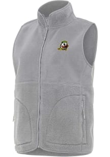 Antigua Oregon Ducks Womens Grey Nostalgic Vest
