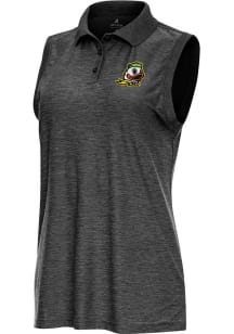Antigua Oregon Ducks Womens Black Recap Polo Shirt