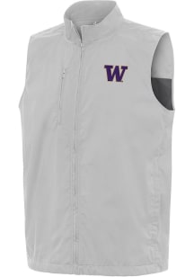 Antigua Washington Huskies Mens Grey Brisk Sleeveless Jacket