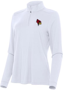 Antigua Illinois State Redbirds Womens White Intent Qtr Zip
