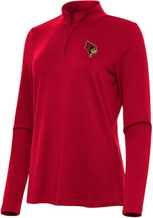 Antigua Illinois State Redbirds Womens Red Reprocess Recycled Qtr Zip