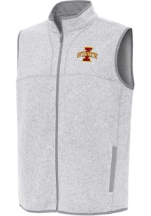 Antigua Iowa State Cyclones Mens Grey Fortune Sleeveless Jacket