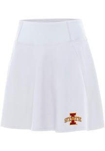 Antigua Iowa State Cyclones Womens White Chip Skort Skirt