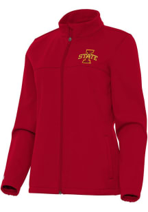 Antigua Iowa State Cyclones Womens Red Links Light Weight Jacket