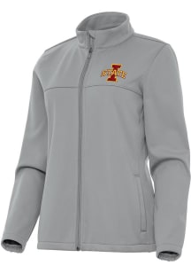 Antigua Iowa State Cyclones Womens Grey Links Light Weight Jacket