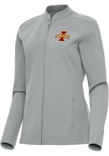Antigua Iowa State Cyclones Womens Grey Regard Light Weight Jacket