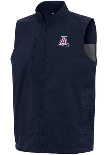 Antigua Arizona Wildcats Mens Navy Blue Brisk Sleeveless Jacket