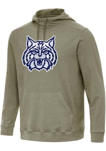 Antigua Arizona Wildcats Mens Olive Full Front Cloud Long Sleeve Hoodie