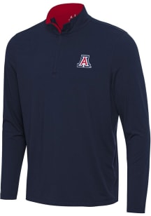 Antigua Arizona Wildcats Mens  Content Long Sleeve Qtr Zip Pullover