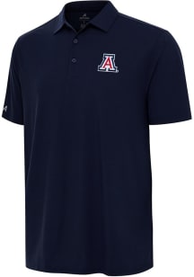 Antigua Arizona Wildcats Mens Navy Blue Era Short Sleeve Fashion Polo