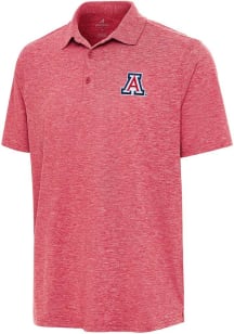 Antigua Arizona Wildcats Mens Red Par 3 Short Sleeve Fashion Polo