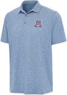 Antigua Arizona Wildcats Mens Light Blue Par 3 Short Sleeve Polo