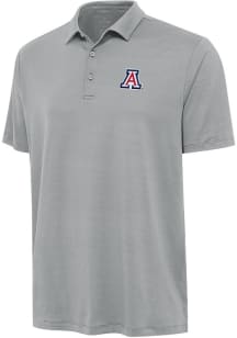 Antigua Arizona Wildcats Mens Grey Reprocess Recycled Short Sleeve Fashion Polo