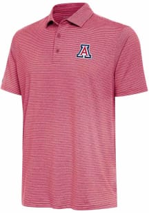 Antigua Arizona Wildcats Mens Red Scheme Short Sleeve Fashion Polo