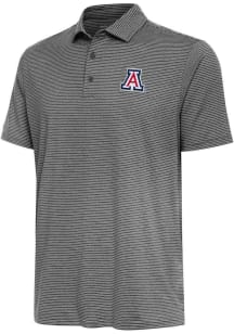 Antigua Arizona Wildcats Mens Black Scheme Short Sleeve Fashion Polo