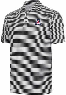 Antigua Arizona Wildcats Mens Black Skills Short Sleeve Fashion Polo