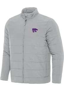 Antigua K-State Wildcats Mens Grey Swelter Filled Jacket