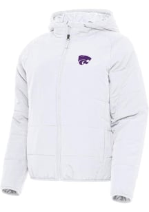 Antigua K-State Wildcats Womens White Universe Filled Jacket