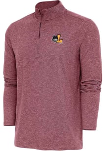 Antigua Loyola Ramblers Mens Maroon Hunk Long Sleeve Qtr Zip Pullover