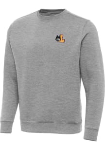 Antigua Loyola Ramblers Mens Grey Victory Long Sleeve Crew Sweatshirt