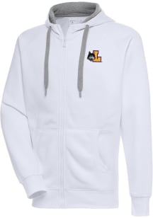 Antigua Loyola Ramblers Mens White Victory Long Sleeve Full Zip Jacket