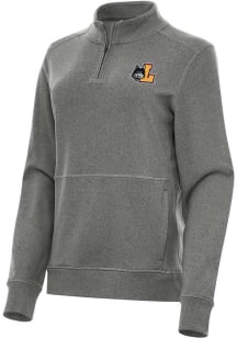 Antigua Loyola Ramblers Womens Black Crush Qtr Zip